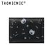 Cute Bear Print Women's Compact Tri-Fold Wallet - PU Leather Mini Purse For Students, Fashion Gift For Ladies & Girls_viptrois.com