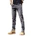 Jeans Spring Autumn 2025 New Trendy Brand Versatile Slim Fit Small Footed Men's Casual Straight Leg Pants With Slight_viptrois.com