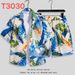 Men's Clothing Ice Silk Suit Men's Quick Drying Summer Short Sleeved Shirt Loose Large Size Floral Beach Shorts Couple Matching Two Piece Suit_viptrois.com