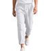 Men's Linen Casual Trousers Summer Loose Straight Leg Wide Leg Naples Gurkha Pants_viptrois.com