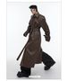 Autumn And Winter New PU Leather Coat Jacket Three-dimensional Splicing Long Knee Trench Coat_viptrois.com
