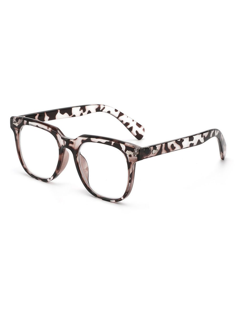 Retro Triangle Nail Unisex Reading Black Radiation Anti Blue Light Men's Flat Glasses Frame T1390_viptrois.com