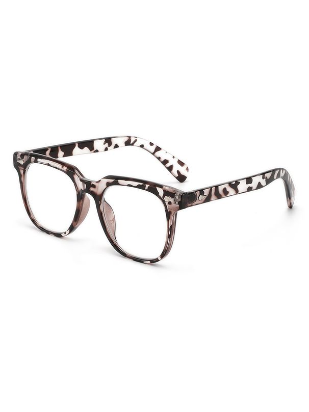 Retro Triangle Nail Unisex Reading Black Radiation Anti Blue Light Men's Flat Glasses Frame T1390_viptrois.com
