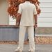 Men's Clothing Beach Print Suit Casual Loose Lapel Irregular Shirt_viptrois.com