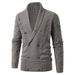 Loom Cross-Border Autumn New Casual Men's Solid Color Thickened European And American Style Knitted Cardigan Sweater Jacket_viptrois.com