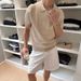 Men's Retro Polo Shirt Short Sleeve Minimalist Old Money Style Knitted Sports T-Shirt Top For Summer_viptrois.com