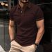Men's Clothing Size Summer Men's Casual Lapel Line Short Sleeved T Shirt Polo Shirt_viptrois.com