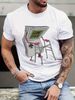 Maglietta Uomo 100% Cotone 180g Collo Tondo Stampa Gamer Stile Y2k Primavera Estate Casual Vestibilità Regolare_viptrois.com