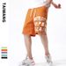Men's Clothing Men's Summer Work Shorts Men's Youth Casual Letter Print Shorts Men's Japanese Style Trendy Shorts Men_viptrois.com