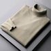 Men's Premium Velvet Turtleneck Sweater – Winter Slim Fit Knit Pullover With Lapel Collar (Camel/Dark Gray/Black/White/Blue,_viptrois.com