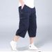 Men's Clothing Cropped Pants Overalls Mid Length Pants Loose Thin Multi Pocket Outdoor Sports Casual Shorts_viptrois.com