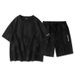 Men's Clothing Special Short Sleeved Suits For Men In Summer, Casual And Handsome, A Set Of Matching Youth Sports Men's Wear Two Piece Suits_viptrois.com