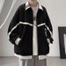 Korean Version Of Men's Coat High-end Ins Trendy Spring And Autumn Top Casual Loose Jacket Trendy Brand Trendy American Baseball Jersey_viptrois.com