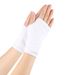 Unisex Striped open-finger wrist cuff for men and women thin knitted children's writing short solid color DIY gloves_viptrois.com