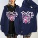 New Arrival Hooded Zipper Korean Style Plus Velvet Thickened Loose Sports Cardigan Sweatshirt Women_viptrois.com