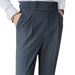 Men's Clothing Slim Fitting Pants Autumn Retro High Waist Business Solid Color Straight Casual Trousers_viptrois.com