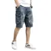 2025 2025 Summer Casual Loose Five Pockets Men's Denim Shorts Trendy Loose Workwear Pants Vintage Blue Jeans Loose Fit Comfortable_viptrois.com