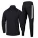 Men's Sportswear Set - Classic 3-Stripe Track Jacket & Jogger Pants, Cotton-Blend Comfort For School & Casual Wear_viptrois.com
