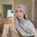New Printed Chiffon Headband Arab Scarf Middle East Dubai Türkiye Palestinian Headband_viptrois.com