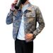 Men's Clothing Denim Jacket Youth Versatile Men's Fitted Large Size Jacket_viptrois.com