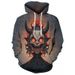 Pure 2025 European And American Halloween Men's Cross-Border New Ghost Face Trendy Print Christmas Series Hooded Sweatshirt_viptrois.com