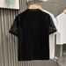 2025 Summer New Short Sleeved T-shirt Men's Ins Brand Hip Hop Korean Version Hot Diamond Round Neck Half Sleeve Clothes_viptrois.com