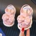 Children's Sandals New Style Closed Toe Summer Girls Baby Infant 1 3 Years Old Non Slip Soft Sole Home Outdoor Wear Toddler Shoes_viptrois.com