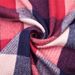 Unisex Cashmere red check double coloured checked tassel scarf for women with oversized scarf_viptrois.com
