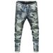 Men's Clothing Trendy Jeans Loose Harem Pants Jeans Worn Light Color Washed Jeans Pants_viptrois.com