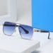 Men's Sunglasses Retro Double Anti Ultraviolet Internet Celebrity Sun Protection Glasses High End Fashion Slimming Plain Sunglasses_viptrois.com