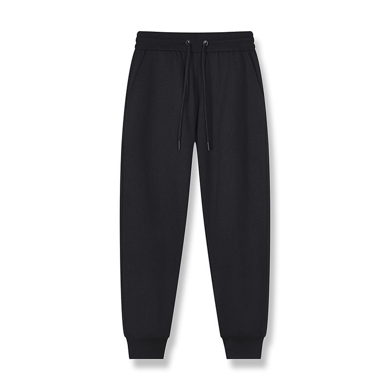 Heavyweight Cotton Joggers – Unisex Oversized Japanese Streetwear Sweatpants With Cuffed Hem (Relaxed Fit, Dark Grey/Black)_viptrois.com