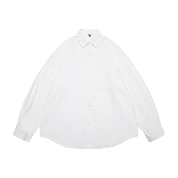 2026 Vintage American Long Sleeve Shirt For Men Spring Japanese Retro Workwear Jacket Hong Kong Style Trendy Casual Top_viptrois.com