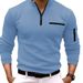 Men's Sports Polo Shirt Sleeve Zipper Fast Selling 2025 Spring Autumn Cross Border E Commerce_viptrois.com