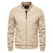 Pulse Pulse New European And American Style Casual Jacket For Men, Stand Collar Thin Fashion Trend Jacket, Outerwear, Men's Top_viptrois.com