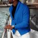 Men's Clothing 2024 New Solid Color Fashion Casual Slim Knitted Cardigan Sweater Men_viptrois.com