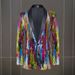 Men's Clothing men's camouflage sequined performance costume host singer dress stage performance nightclub bar fashion suit_viptrois.com