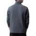 "Men's Thermal Mock Neck T-Shirt – Dual-Side Brushed Fleece With Hidden Zipper (Black/Grey/Red/Navy)"_viptrois.com