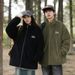 2025 New Autumn Winter Stand Collar Corduroy Jacket For Men Couples Thickened Windproof Cotton Coat American Style_viptrois.com