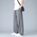Men's Clothing Plus Size Fat Straight Casual Pants Men Spring And Autumn American High Street Wide Leg Pants Striped Trousers Trend_viptrois.com