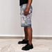 Men's Clothing Men's Cherry Blossom Embroidered Ripped Jeans Slimming Denim Shorts Print Design Fashionable Casual_viptrois.com