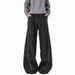 2026 Old Money Wind Striped Casual Pants Women's And Men's Autumn Retro Loose Drape Wide-leg Pants Commuter Versatile Straight Casual Pants_viptrois.com