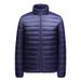 Men's Lightweight Short Down Jacket With 90% White Duck Down, Slim Fit Windproof Coat For Urban & Casual Wear_viptrois.com