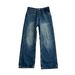 Men's Clothing Original New Dark Blue Washed Cleanfit Loose Straight Versatile Jeans_viptrois.com