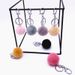 Bag Charm Fur Ball Keychain Candy Color Cute Bag Pendant Creative Small Gift Plush Car Keychain Cartoon Accessories_viptrois.com