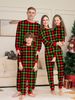 Plaid Christmas family suit printed homewear pajamas set_viptrois.com