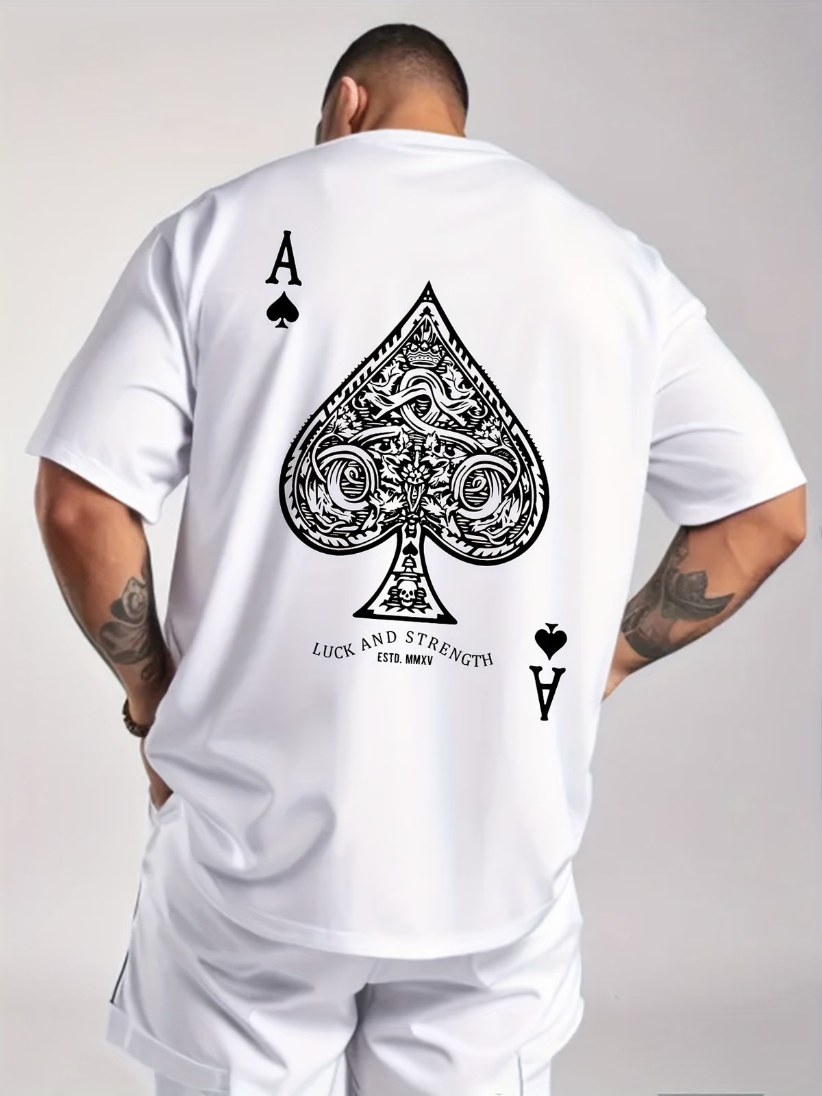 Men's 100% Cotton Stretch Fabric T-Shirt Casual Round Neck Short Sleeve With Print Ideal Gift Comfortable And Breathable For All Seasons Gift For Men_viptrois.com