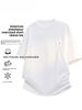 Short-sleeved Men's T-shirt 2026 Summer New Men's Short-sleeved Fashion Rivets Loose And Casual Five-point Round Neck Half-sleeve_viptrois.com