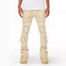Cargo Straight European And American Fashion Ins Hot Elastic Patchwork Denim Layered Flared Men's Pants_viptrois.com