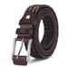 Men's Belts Hand Woven Leather Belt Men's Fashion Retro Leather Belt Breathable Pin Buckle Trouser Belt_viptrois.com