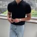Men's Clothing Summer Light Mature Short Sleeved Polo Shan Men's Version Of Slim Lapel Solid Color Casual Thin Half Sleeved Trendy Temperament Top_viptrois.com